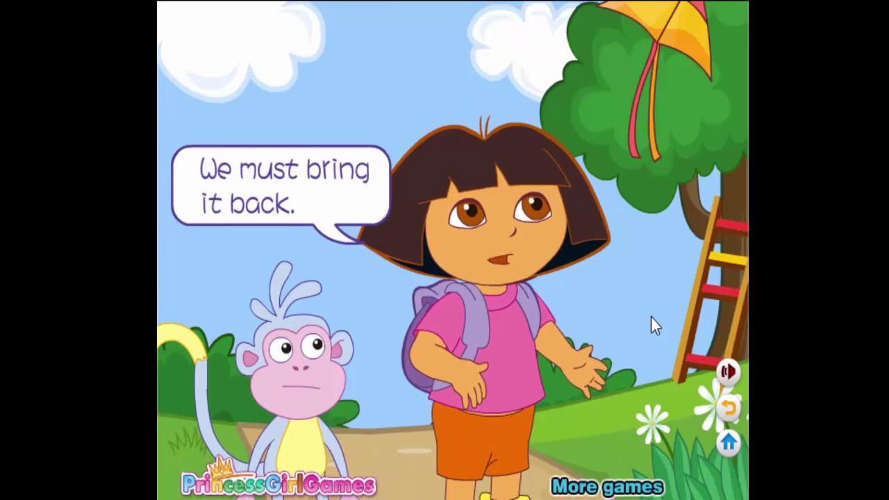 Dora Explorer - Perrito's Puppy Tricks - Dora Games - Nick Jr