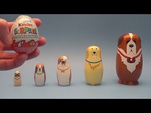 Surprise Eggs Learn Sizes from Smallest to Biggest with Puppy Dogs Nesting Eggs! by SEY