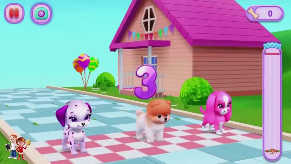 Baby Learn Colors with Funny Cutest Dog Puppy Compilation video for Children