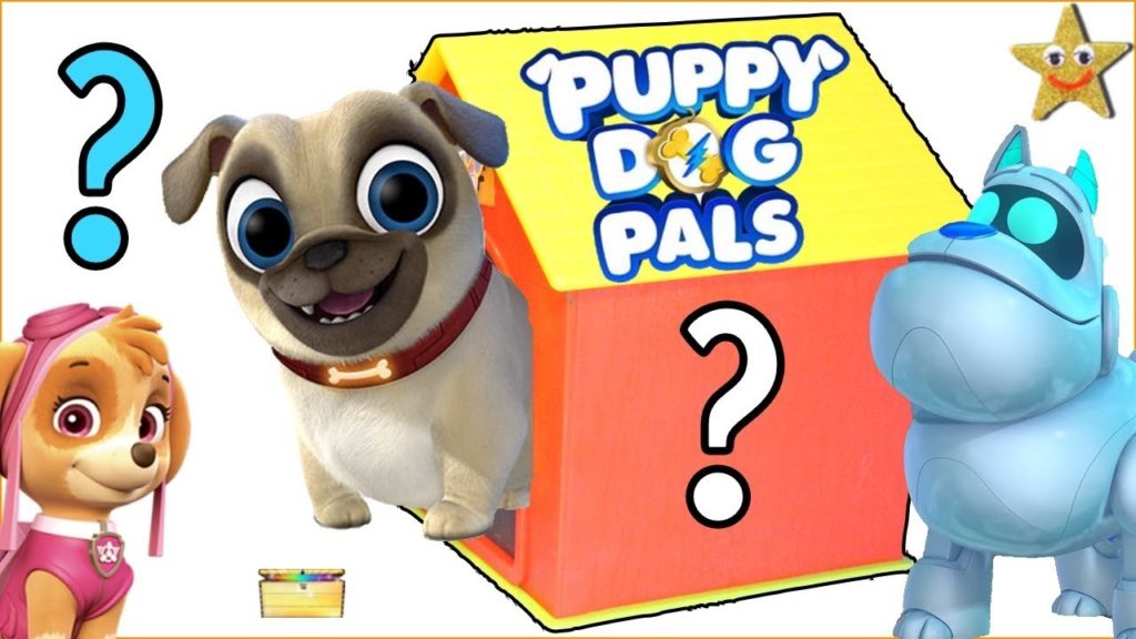 Who’s in the PUPPY DOG PALS DOG HOUSE GAME Surprise Toys w/ PAW PATROL Matching + Colors