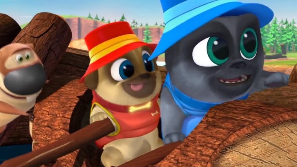 Busy Beaver Builds Bingo And Rolly A Log Boat Puppy Dog Pals 2017