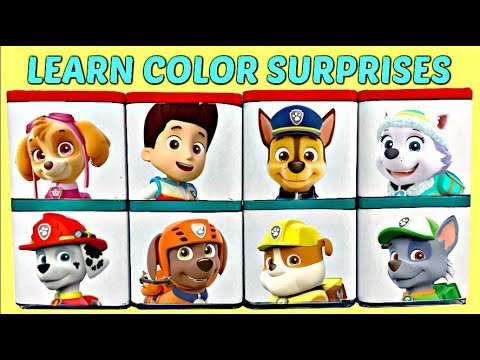 Learn Colors Nick Jr. PAW PATROL Puppies Candies Toy Surprises Blind Box Chase Skye SUPERHERO IRL