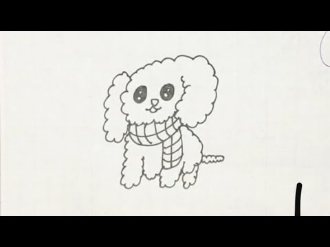 Cute Puppy simple drawing #shorts