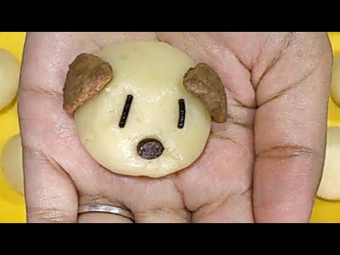 Cute Puppy Face Cookies.. Cookies Recipe.. Butter Cookie Recipe..In Hindi