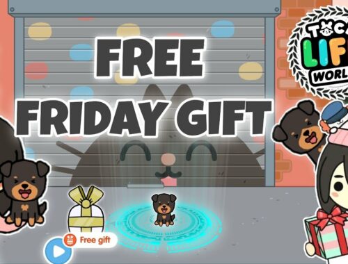 Cute Puppy is the Free Friday Gift in Toca Life World