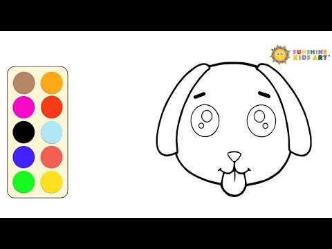 How to Draw a Cute Puppy Dog | Kids Drawing | Easy
