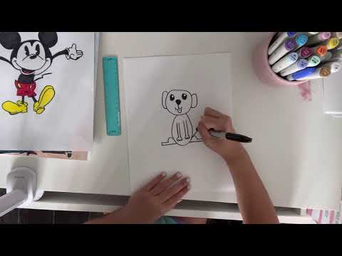 How to draw a cute puppy dog!