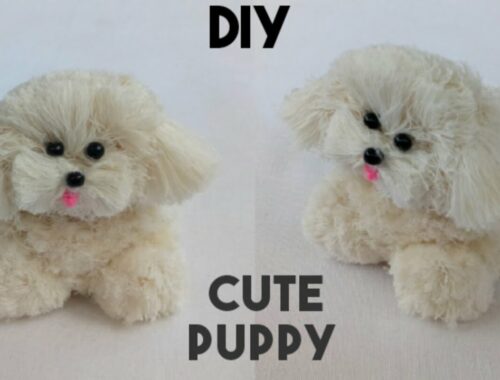 DIY Craft |Easy Making of Cute Puppy from Rope| Room Decor