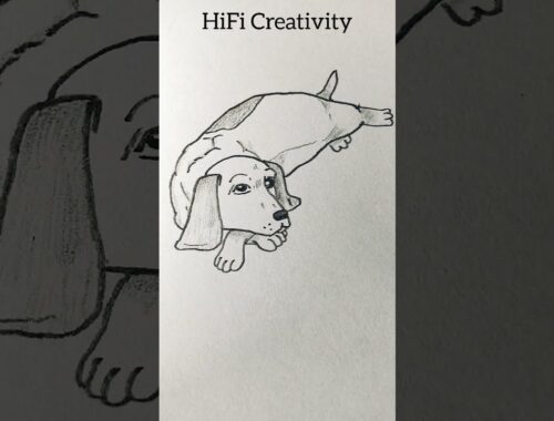 Easy cute Puppy Drawing |#Short #Viral #Trending | HiFi Creativity