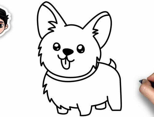 How To Draw a Cute Puppy Dog - Easy Step By Step Tutorial