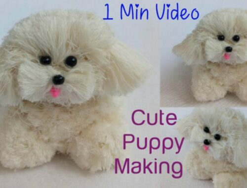 Best out of Waste | Easy Making of Cute Puppy from Rope #shorts