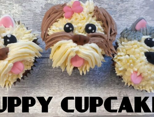 EASY Cute PUPPY Cupcakes