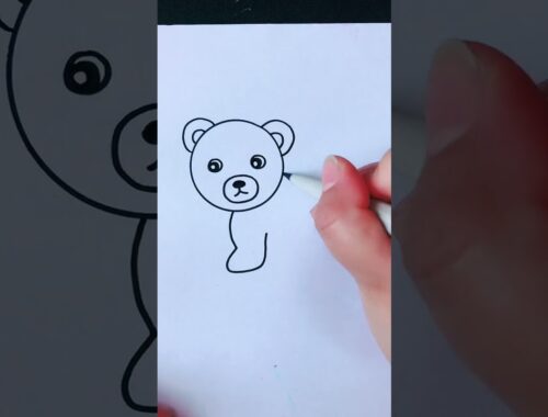 How to draw a cute puppy #Shorts #simpledrawing