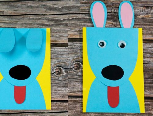 CUTE PAPER PUPPY EARS CARD | Easy Craft Ideas