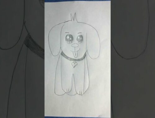cute puppy drawing  of a labrador puppy #art #drawing