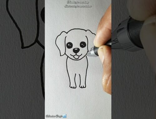 #cute #puppy #drawing #short #window #craft