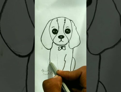 How To Draw Dog - Cute Dog - Cute Puppy #shorts
