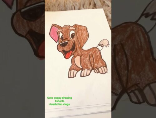 #Cute puppy drawing / #easy cute puppy drawing/#shorts/#subscribe/ #sushi fun blogs/#easy Art work
