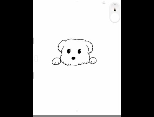 easy drawing A CUTE PUPPY and coloring