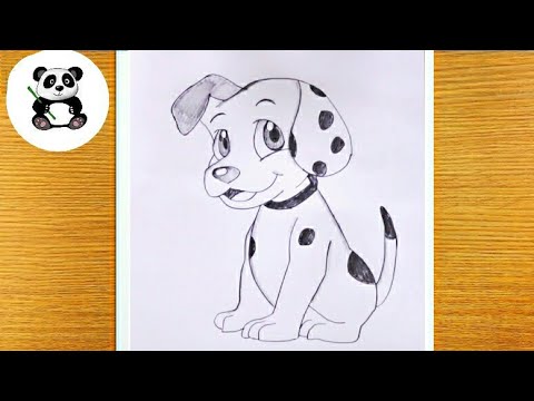 How to draw cute puppy | dog drawing