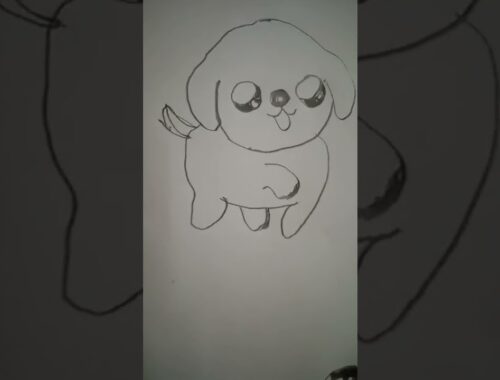 Cute puppy drawing #short
