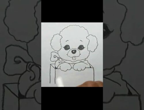 Cute puppy drawing /#shorts /#youtubeshorts