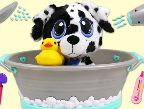 Little Tikes Cute Puppy Adoption with Pet Vet Doctor Checkup and Doggy Bath Tub Wash & Grooming!