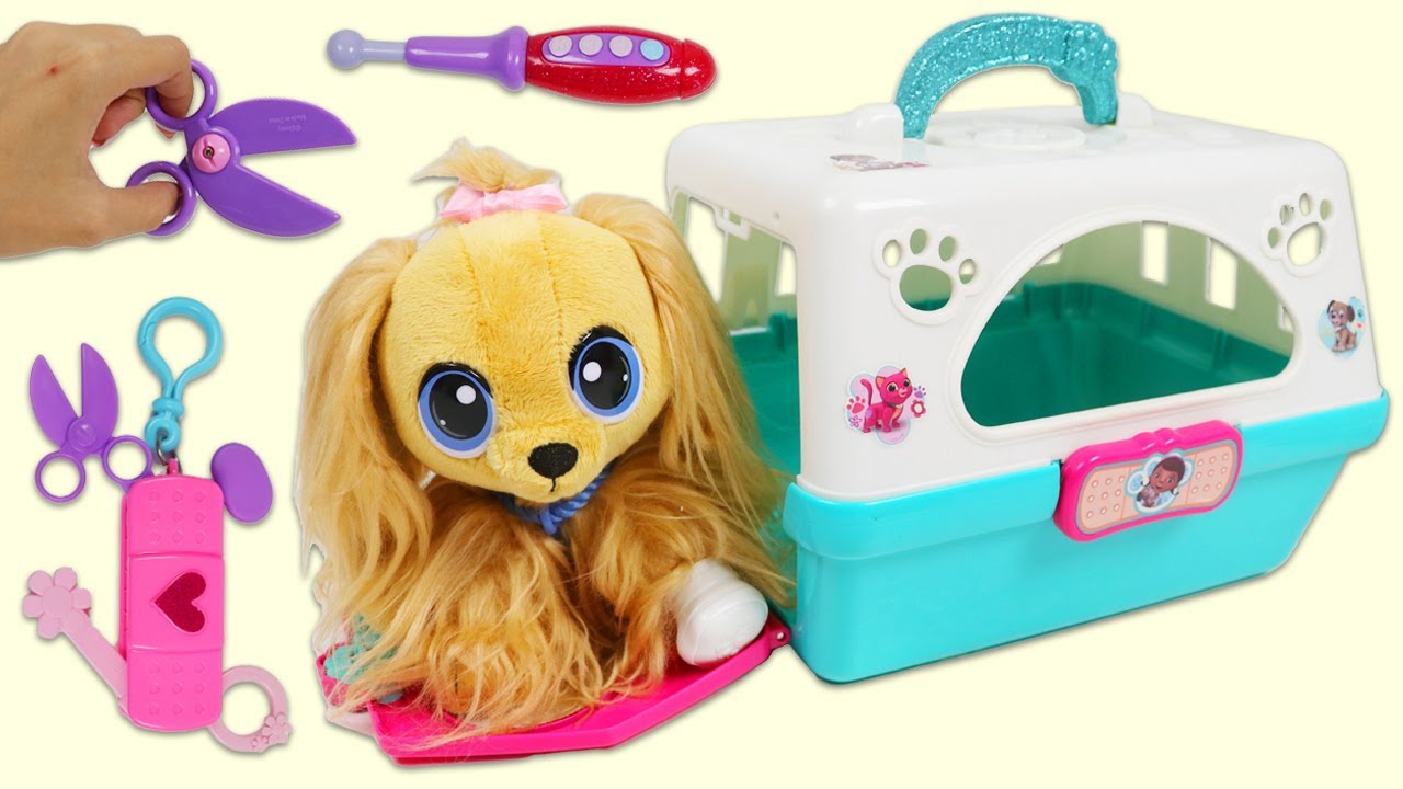 Little Tikes Cute Puppy Adoption with Pet Carrier Doctor Checkup and Bubble Bath Hair Grooming!