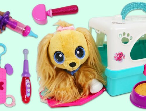 Little Tikes Rescue Tales Cute Puppy Toy Hospital Doctor Visit & Dog Grooming Bubble Bath!