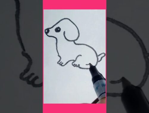 Cute puppy drawing #shorts #youtubeshorts #art