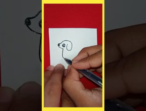 Make A Cute Puppy Drawing #shorts # sl_artist 2022