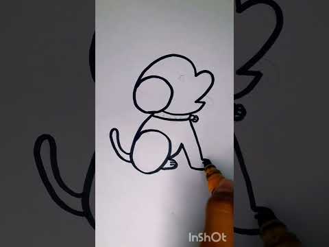 Cute puppy drawing very easy #shorts #drawing #trending