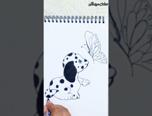 #shorts |CUTE PUPPY DRAWING | |DOG DRAWING EASY| #dogdrawing