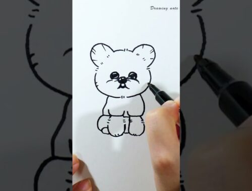 Cute Puppy drawing #shorts