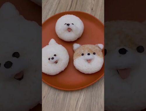 Cute Puppy Rice Balls