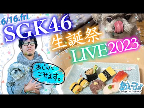 【祝】SGK46ダンナ生誕祭2023LIVE!【犬用お寿司も】