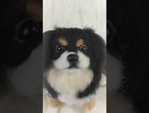 【飼い主様と愛犬の気持ちを預かった思いで愛犬そっくりドールを作成しています】#羊毛フェルト #dog #チベタン・スパニエル