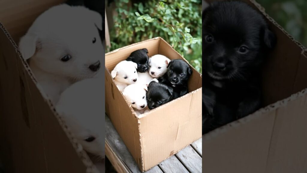 Cutest Tiny Puppies All Snuggled Cozy In A Box Cutest Tiny Puppies All Snuggled Cozy In A Box