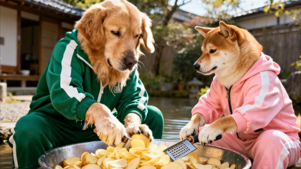 🐕🦺手作りポテトチップス!🌟 犬シェフの秘密#ワンワンドライブ#心温まる #犬パハ#ゴールデンレトリバー #子犬 #犬 #ペット #ペット動画 #家族 #日常 🐕🦺手作りポテトチップス!🌟 犬シェフの秘密#ワンワンドライブ#心温まる #犬パハ#ゴールデンレトリバー #子犬 #犬 #ペット #ペット動画 #家族 #日常