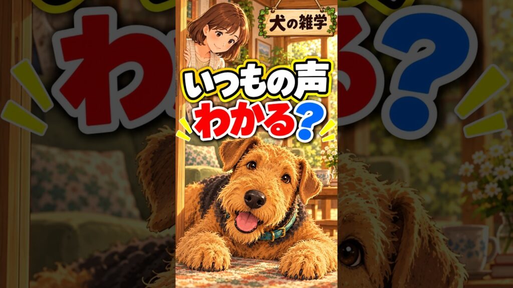 姿が見えなくても、いつもの声はわかる?【エアデールテリアと犬の雑学】#shorts 姿が見えなくても、いつもの声はわかる?【エアデールテリアと犬の雑学】#shorts